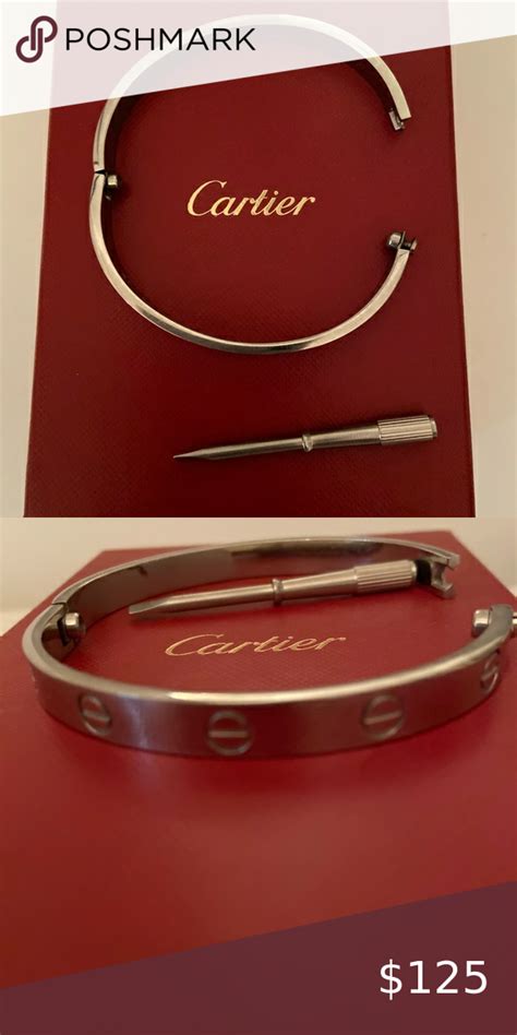 cartier love bracelet on wrist|cartier stainless steel love bracelet.